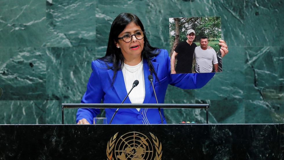 Venezuela's Vice President Delcy Rodriguez at the 74th session of the United Nations General Assembly at U.N. headquarters in New York City, New York, U.S., September 27, 2019.